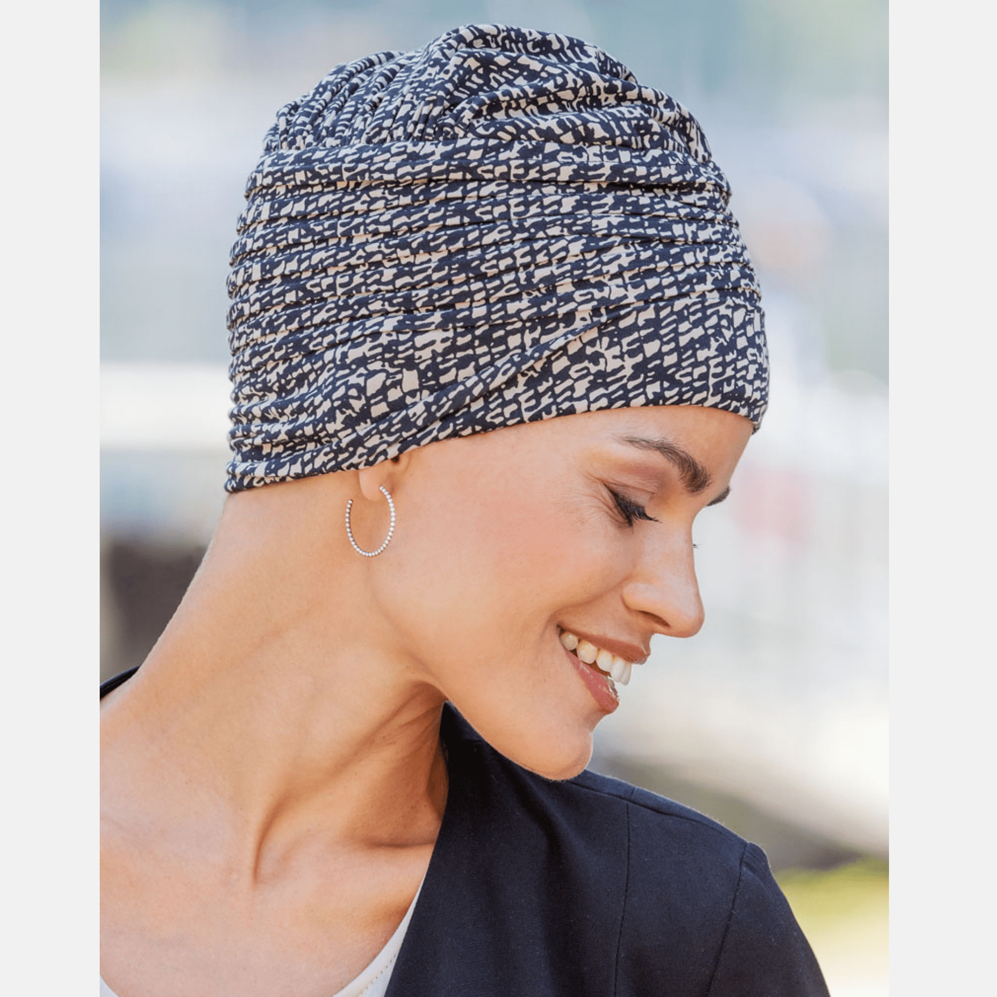 Τουρμπάνι Χημειοθεραπείας από Bamboo- Μωσαϊκό MACO HAIR SYSTEMS