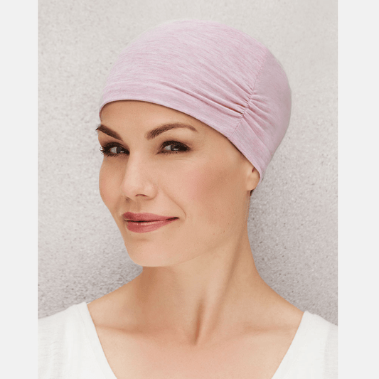 Τουρμπάνι Χημειοθεραπείας για ύπνο από Bamboo- Ροζέ MACO HAIR SYSTEMS